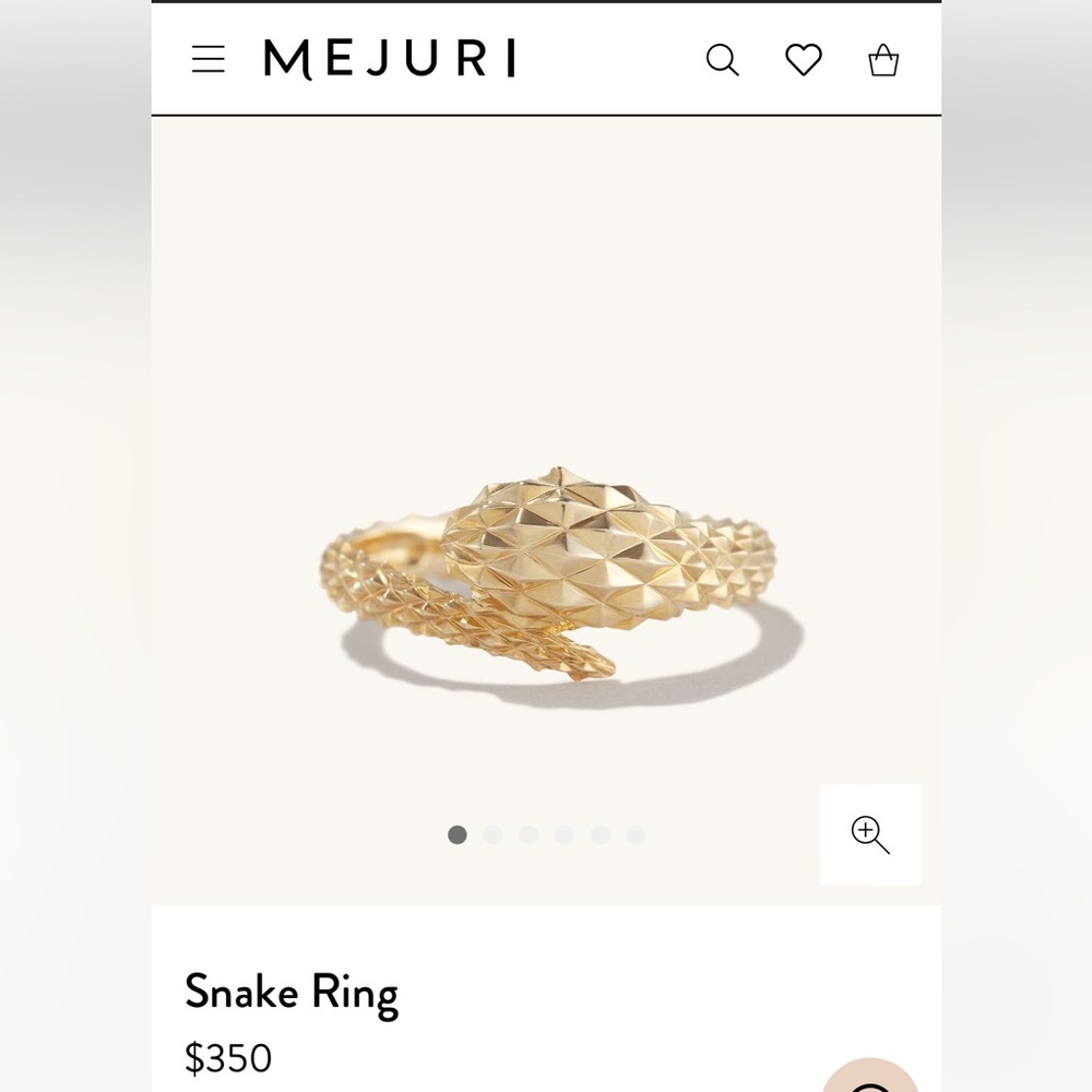 Mejuri snake ring
